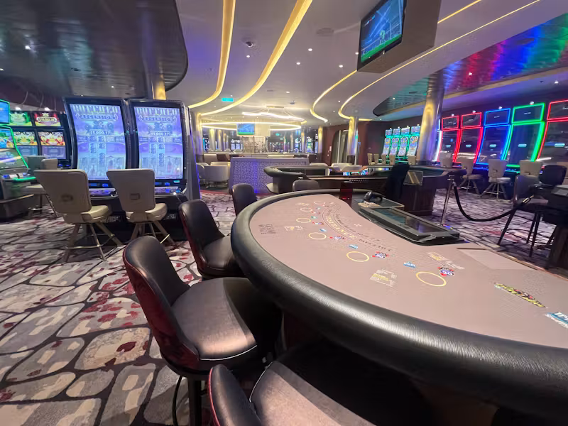 Casino-themed dinner